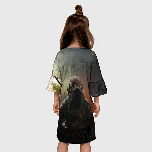 Детское платье STALKER 2 чёрный сталкер / 3D-принт – фото 4