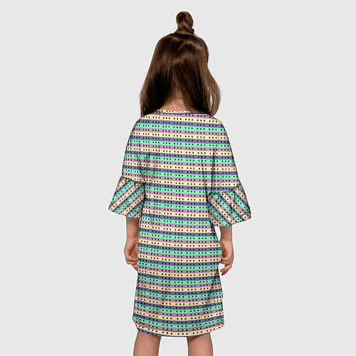 Детское платье Полосатый в точечку / 3D-принт – фото 4