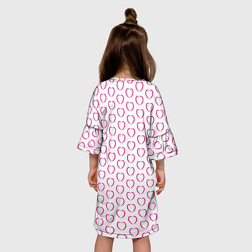 Детское платье Контурное сердце / 3D-принт – фото 4