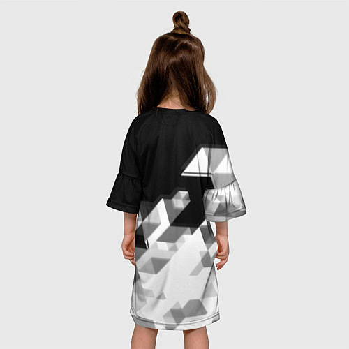 Детское платье AUDI geometry sport / 3D-принт – фото 4