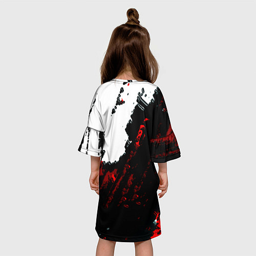 Детское платье Roblox logo краски мобайл гейм / 3D-принт – фото 4