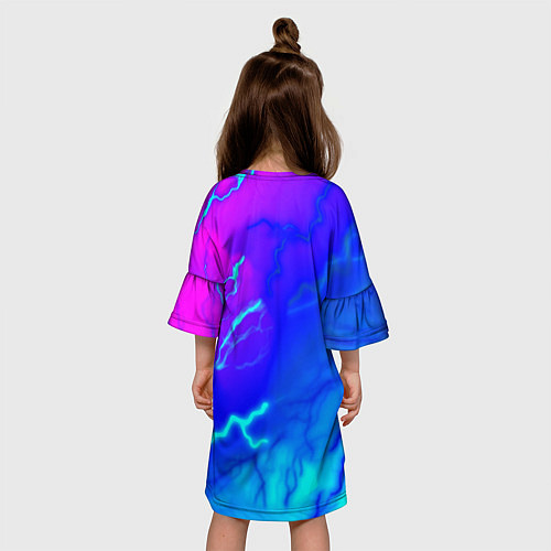 Детское платье Rockstar storm молнии / 3D-принт – фото 4