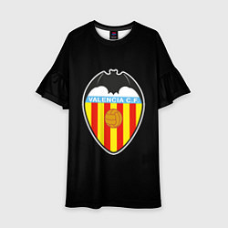 Платье клеш для девочки Valencia fc club sport, цвет: 3D-принт