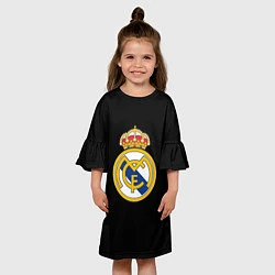 Платье клеш для девочки Real madrid fc club, цвет: 3D-принт — фото 2