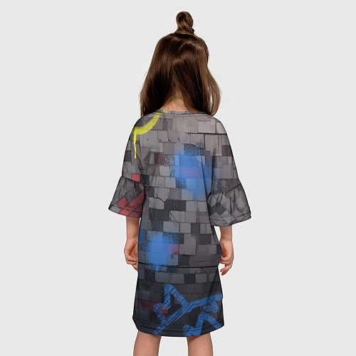 Детское платье Чикен Ган - граффити / 3D-принт – фото 4