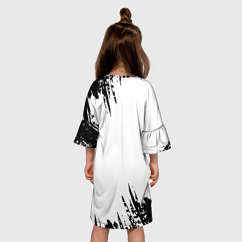 Детское платье Rainbow six outbreak черные краски / 3D-принт – фото 4