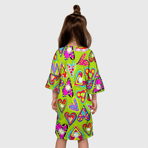 Детское платье Сердца в мексиканском стиле / 3D-принт – фото 4