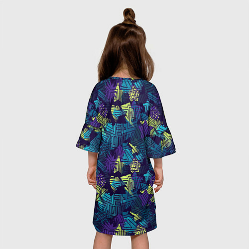 Детское платье Abstract vector pattern / 3D-принт – фото 4