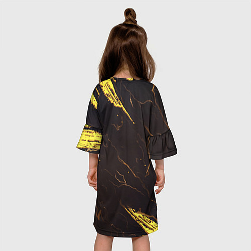 Детское платье Barcelona краски текстура / 3D-принт – фото 4