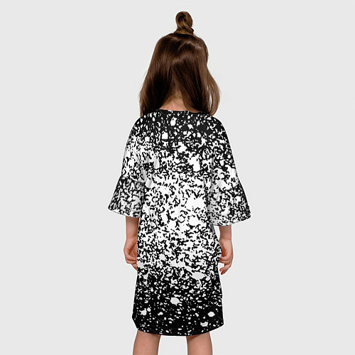 Детское платье Half life splash white / 3D-принт – фото 4