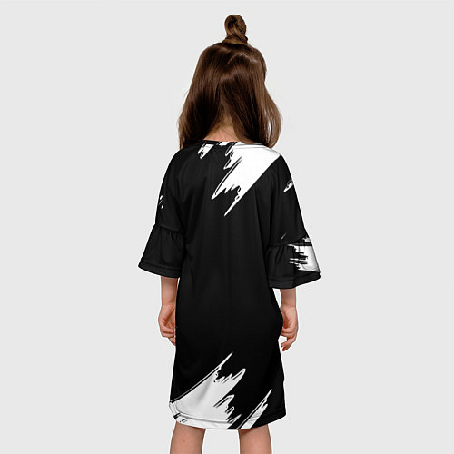 Детское платье Juventus краски текстура / 3D-принт – фото 4
