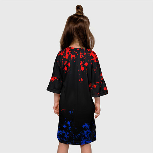 Детское платье Арсенал Лондон краски / 3D-принт – фото 4