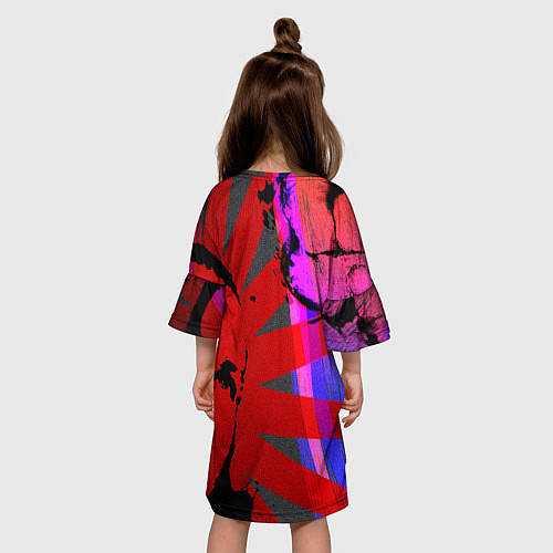 Детское платье Красный удар / 3D-принт – фото 4