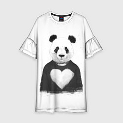Платье клеш для девочки Love panda, цвет: 3D-принт