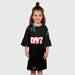 Платье клеш для девочки DayZ краски, цвет: 3D-принт — фото 2