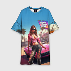 Детское платье GTA 6 girl logo