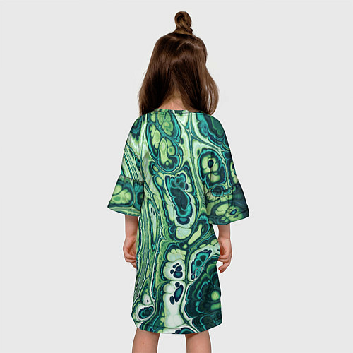 Детское платье Абстрактный разноцветный узор / 3D-принт – фото 4