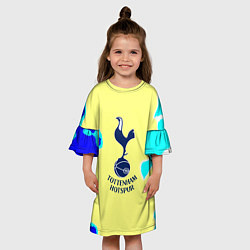 Платье клеш для девочки Тоттенхэм Хотспур футбольный клуб, цвет: 3D-принт — фото 2