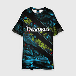 Платье клеш для девочки Palworld название игры, цвет: 3D-принт
