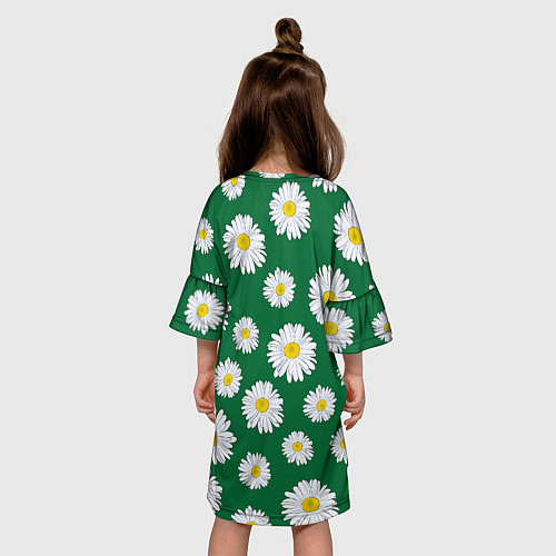 Детское платье Ромашки поле из цветов / 3D-принт – фото 4