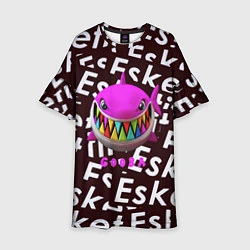 Платье клеш для девочки Esskeetit logo pattern, цвет: 3D-принт