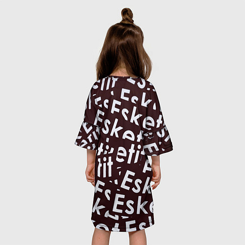 Детское платье Esskeetit logo pattern / 3D-принт – фото 4