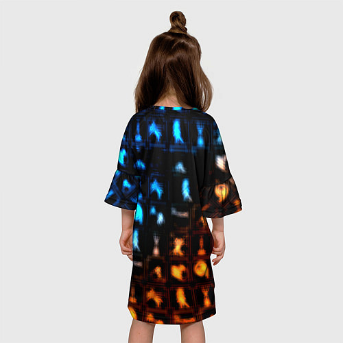 Детское платье Портал x Халва текстура / 3D-принт – фото 4