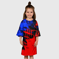 Платье клеш для девочки Dead by daylight битва огней, цвет: 3D-принт — фото 2