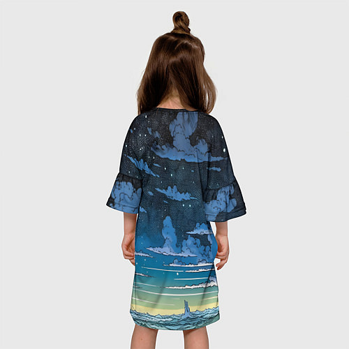Детское платье Скелет - астронавт / 3D-принт – фото 4