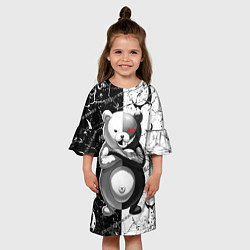 Платье клеш для девочки Monokuma - Danganronpa, цвет: 3D-принт — фото 2