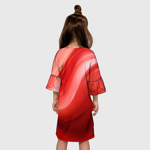 Детское платье Красная волна / 3D-принт – фото 4