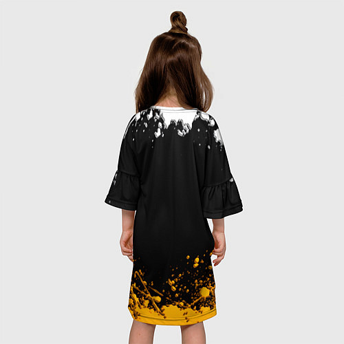 Детское платье Имперская Россия краски абстрактные / 3D-принт – фото 4
