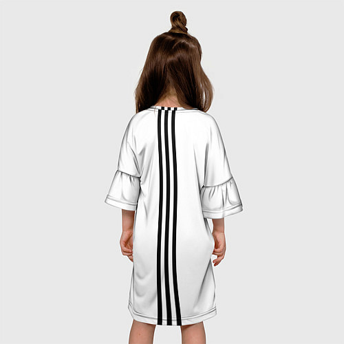 Детское платье Просто три черных полоски / 3D-принт – фото 4