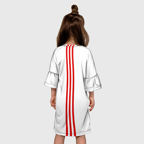 Детское платье Россия три полоски на белом фоне / 3D-принт – фото 4