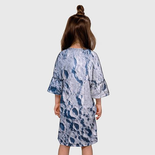 Детское платье Кратеры на Луне - star dust / 3D-принт – фото 4