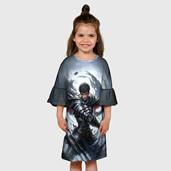 Платье клеш для девочки Берсерк - нейросеть, цвет: 3D-принт — фото 2
