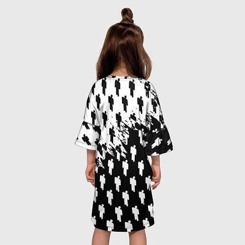 Детское платье Billie Eilish pattern black / 3D-принт – фото 4