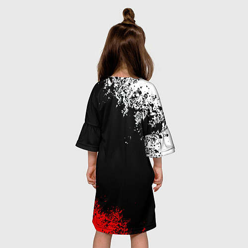 Детское платье Нирвана краски / 3D-принт – фото 4