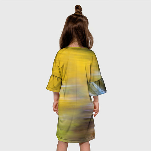 Детское платье Крик бегущего зайца / 3D-принт – фото 4