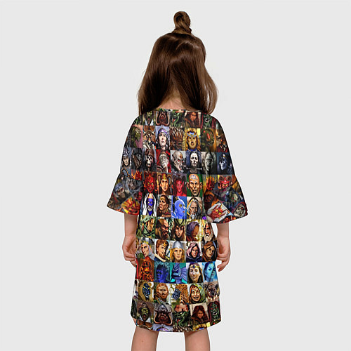 Детское платье Портреты всех героев / 3D-принт – фото 4