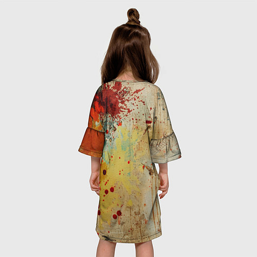 Детское платье Джон Уик с пистолетом в стиле гранж / 3D-принт – фото 4