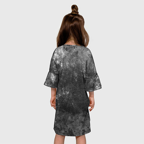 Детское платье Абстракция - серая шкура / 3D-принт – фото 4