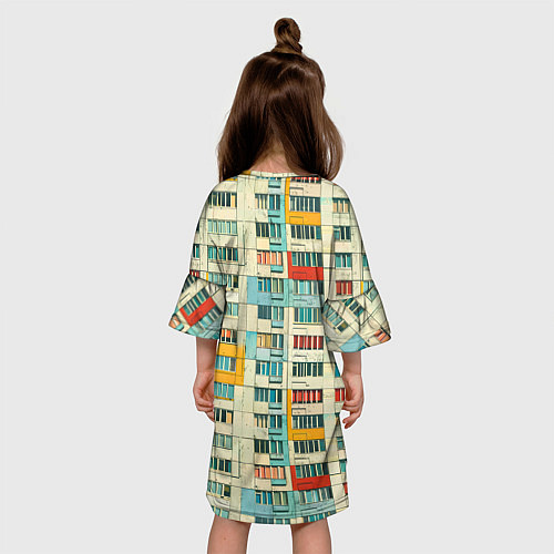 Детское платье Яркая панелька / 3D-принт – фото 4