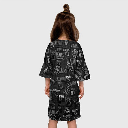 Детское платье Нашивки нирвана / 3D-принт – фото 4