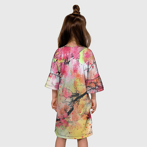 Детское платье Japan sakura / 3D-принт – фото 4