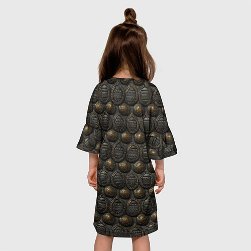 Детское платье Темная классическая броня / 3D-принт – фото 4