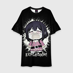 Платье клеш для девочки Chibi Megumin Explosion, цвет: 3D-принт