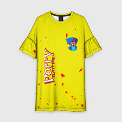 Платье клеш для девочки Poppy Playtime Хагги Вагги монстр, цвет: 3D-принт