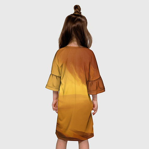 Детское платье Дюна - пустыня / 3D-принт – фото 4