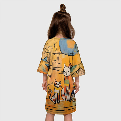 Детское платье Котеечки / 3D-принт – фото 4